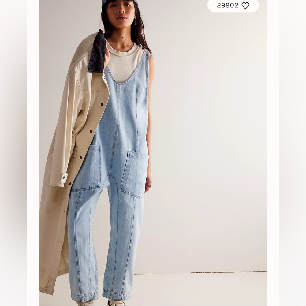 Light Blue Denim Overalls